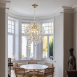 Bestier Modern Gold Pendant Chandelier Crystal Raindrop Lighting Ceiling Light F... - Image 3