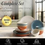 Sango Siterra Painter's Palette 16-Piece Stoneware Dinnerware Set - Service for ... - Image 4