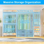 Ulif E10 Clothes Rack（With Stretchable Hanger Rod）Freestanding Clothing Racks fo... - Image 4