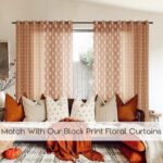 Boho Curtains 84 Inch Length 2 Panels Set for Bedroom,Vintage Floral Rustic Bohe... - Image 4