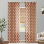 Boho Curtains 84 Inch Length 2 Panels Set for Bedroom,Vintage Floral Rustic Bohe... - Image 6