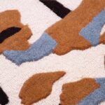 Modern Wool Area Rug - Contemporary Abstract Geometric Design, Thick & Soft Luxu... - Image 4