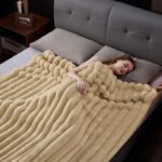 Faux Fur Throw Blanket, Thick 1000GSM Fluffy Cozy Throw Blankets for Bed, Luxury... - Image 6