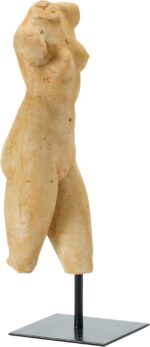 Creative Co-Op Resin Female Body Figure on Metal Stand, Plaster Finish, Natural - Image 5