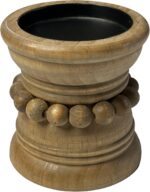 dwellington Farmhouse Rustic Wood Pillar Candle Holder for Pillar Candles, Decor... - Image 3