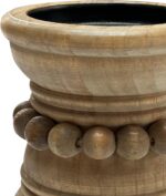 dwellington Farmhouse Rustic Wood Pillar Candle Holder for Pillar Candles, Decor... - Image 4