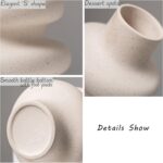 Steviieden Ceramic Vases Set 2, Modern Home Decor,Off White Round Vases,Modern D... - Image 5