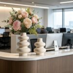 Steviieden Ceramic Vases Set 2, Modern Home Decor,Off White Round Vases,Modern D... - Image 8