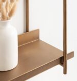 Kate and Laurel Dominic Modern Metal Bathroom Shelf; 28 x 7 x 15; Dark Gold; Sle... - Image 5