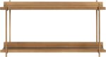 Kate and Laurel Dominic Modern Metal Bathroom Shelf; 28 x 7 x 15; Dark Gold; Sle... - Image 7
