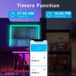 DAYBETTER Outdoor Led Strip Lights Waterproof, Smart LED Lights Work with Alexa ... - Image 6