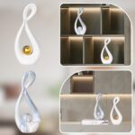 Modern Abstract Sculpture Home Decor, White and Gold Decor, Living Room Decorati... - Image 5