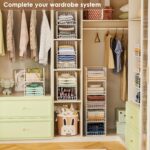 5-Tier Stackable Closet Organizers and Storage Baskets, Closet Shelf Organizer, ... - Image 3