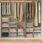 5-Tier Stackable Closet Organizers and Storage Baskets, Closet Shelf Organizer, ... - Image 6
