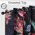 Estelar Textiler Floral Botanical Print Flower Blackout Curtains for Bedroom Wat... - Image 3