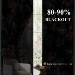 Estelar Textiler Floral Botanical Print Flower Blackout Curtains for Bedroom Wat... - Image 4