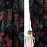 Estelar Textiler Floral Botanical Print Flower Blackout Curtains for Bedroom Wat... - Image 8