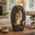 TERESA'S COLLECTIONS Water Fountain Outdoor with LED Light and Pump for Garden D... - Image 8