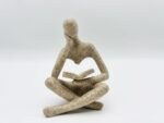 Home Decor Sandstone Reading Thinker Statue Modern Figurines Abstract Aesthetic ... - Image 3