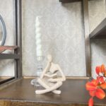 Home Decor Sandstone Reading Thinker Statue Modern Figurines Abstract Aesthetic ... - Image 4