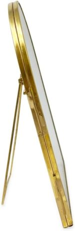 Isaac Jacobs 4x6 Vintage Style, Arched Brass & Glass Metal Floating Picture Fram... - Image 4