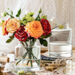 KOIUEYW Clear Vases for Centerpieces, 9 Inch Large Glass Vase for Bouquet, Glass... - Image 6
