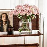 KOIUEYW Clear Vases for Centerpieces, 9 Inch Large Glass Vase for Bouquet, Glass... - Image 7
