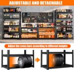 PRESTELION Garage Shelving 40" W Storage Shelves 3000LBS Heavy Duty Metal Shelvi... - Image 4