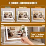 Vanity Mirror with Lights 22"×17", Large LED Makeup Mirror with Light, Smart Tou... - Image 4
