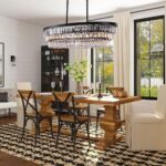 TOCHIC Chandelier 40 inch, Farmhouse Black Crystal Chandelier, Kitchen Island Li... - Image 7