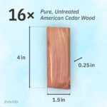 16 American Cedar Wood Blocks – Stop Clothes Damage - Wardrobe Freshener – Premi... - Image 4