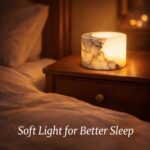 Natural Marble Touch Light Onyx Marble Luxury Table Lamp,Caring Dimmable LED Bed... - Image 3