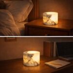 Natural Marble Touch Light Onyx Marble Luxury Table Lamp,Caring Dimmable LED Bed... - Image 6