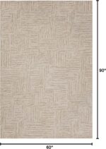 Loloi Chris Loves Julia Polly Collection POL-08 Smoke/Sand 5'-0" x 7'-6" Area Ru... - Image 3