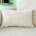 Throw Pillow Rustic Cottage French Country Embroidered Lace Floral Sofa Cushion ... - Image 3