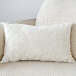 Throw Pillow Rustic Cottage French Country Embroidered Lace Floral Sofa Cushion ... - Image 8