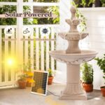 MAGIC UNION Outdoor Solar Water Fountains, 48.4''H Italian Style Garden Fountain... - Image 4