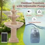 MAGIC UNION Outdoor Solar Water Fountains, 48.4''H Italian Style Garden Fountain... - Image 6