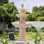 MAGIC UNION Outdoor Solar Water Fountains, 48.4''H Italian Style Garden Fountain... - Image 9