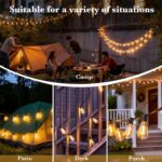 50 FT Outdoor Patio Lights String, 17+2 Shatterproof LED Bulbs Waterproof Hangin... - Image 4