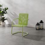 Crosley Furniture Azalea 2-Piece Outdoor Chair Set, Vintage Retro Metal Patio Ch... - Image 8
