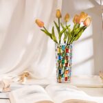 Magcolor Hand Painted Colorful Woven Glass Vase -Crystal Flower Vase- 7.7 inch, ... - Image 4