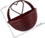 3pcs Wall-Mounted Plastic Flower Pots with Simulated Rattan Basket for Home Wall... - Image 3