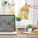 Der Rose 2 Pack Fake Plants Mini Artificial Greenery Potted Plants for Home Deco... - Image 6