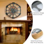 30 Inch Moving Gear Wall Clock, Oversized Wall Clocks, Clock Living Room Decor, ... - Image 4