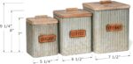 Red Co. Set of 3 Pre-Labeled Sugar, Coffee & Flour Distressed Metal Storage Cani... - Image 5