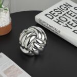 Small Silver Knot Decor, Chain Link Decor, Coffee Table Decor, Book Shelf Decor,... - Image 7