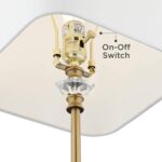 Regency Hill Julia Traditional Buffet Table Lamp 29 1/2" Tall Skinny Gold Column... - Image 5