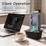 Tabletop Water Fountain Indoor, Resin Waterfall Fountain for Stress Relief and M... - Image 4