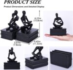 Reading Figurine Book Ends Book Lovers Gifts for Bookshelf Decorations for Reade... - Image 5